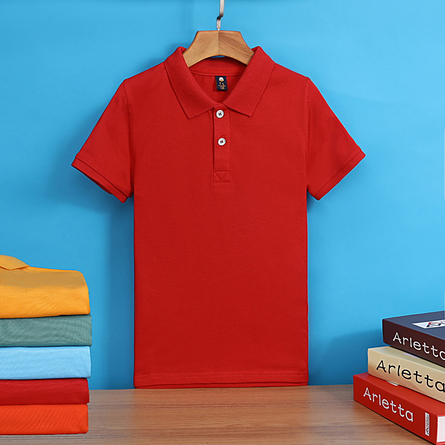 Male and female students short-sleeved school Polo shirt | school ...